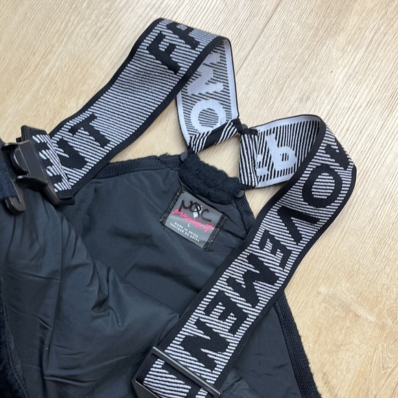 FREE PEOPLE movement Hit The Slopes Salopette, BLACK SIZE LARGE - Picture 9 of 9